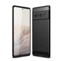 Гумовий чохол для Google Pixel 6 Pro чорний протиударний бампер