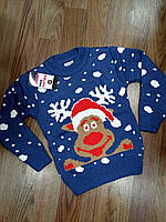 Светр на хлопчика "Веселе оленя", 4-6 років.