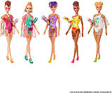 Лялька-сюрприз Барбі Кольорове перевтілення серія Літні та сонячні GTR95 Barbie Color Reveal Sand Sun Оригінал, фото 6