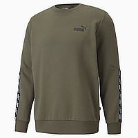 Оригинальная тёплая мужская толстовка Puma Power Tape Crew Neck Sweatshirt, XL