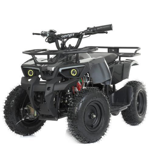 Дитячий квадроцикл (мотор 800W, 3акк12А/12V) Bambi HB-ATV800AS-19 Карбоновий