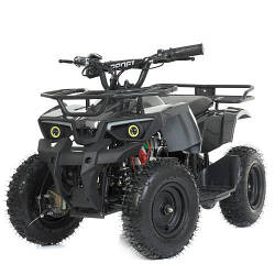 Дитячий квадроцикл (мотор 800W, 3акк12А/12V) Bambi HB-ATV800AS-19 Карбоновий