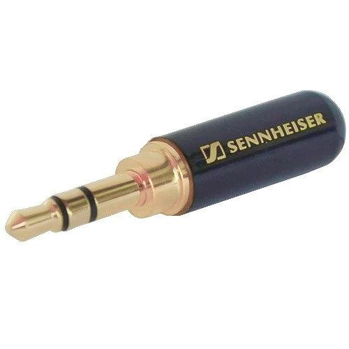Штекер 3,5 мм стерео, Sennheiser, метал. корпус, чорний
