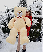 Большой плюшевый мишка Джерри 160 см персиковый. Большая мягкая игрушка медведь 1,6 м. Подарок