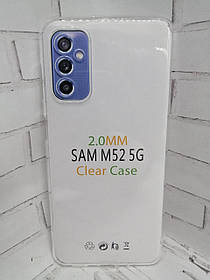 Чохол накладка для Samsung M52 5G M526F протиударний бампер прозорий