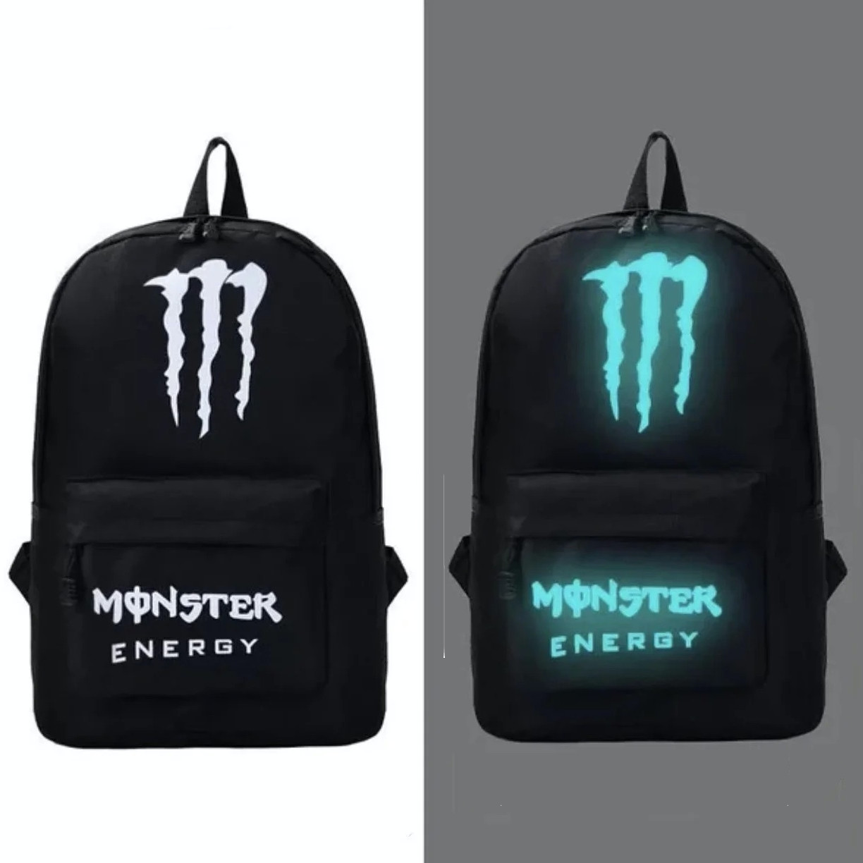 Фосфорний рюкзак шкільний портфель чоловічий жіночий світиться Monster