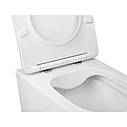 Унітаз підвісний Qtap Swan безобідковий з сідінням Soft-close QT16335178W, фото 4