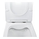 Унітаз підвісний Qtap Swan безобідковий з сідінням Soft-close QT16335178W, фото 5