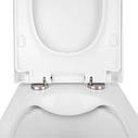 Унітаз підвісний Qtap Tern безобідковий з сідінням Soft-close QT1733052ERW, фото 6