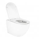 Унітаз підвісний Qtap Robin безобідковий з сидінням Soft-close QT13332141ERW, фото 3