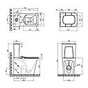 Унітаз-компакт Qtap Nando безобідковий з сидінням Soft-close QT12221222AW, фото 2