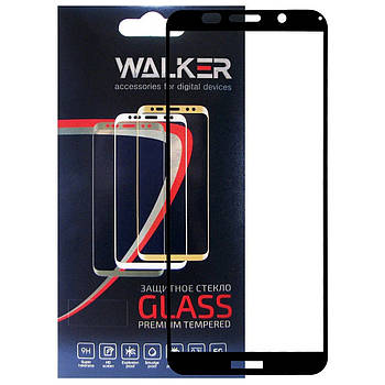 Захисне скло Walker 3D Full Glue для Huawei Y5 2018 / Y5 Prime 2018 Black