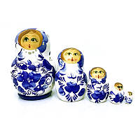Матрьошка оригінальний сувенір з дерева Квіткова розпис