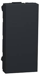 Unica New заглушка 1 модуль антрацит Schneider Electric, NU986554