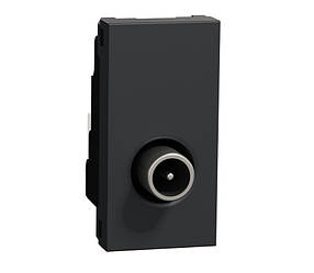 Unica New розетка TV 1 модуль антрацит Schneider Electric, NU346154