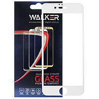 Защитное стекло Walker 3D Full Glue для Apple iPhone 6 / 6S White