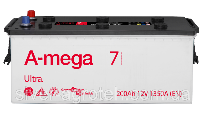 Аккумулятор A-mega ULTRA (M7) 6СТ-200-А3 (3;4)