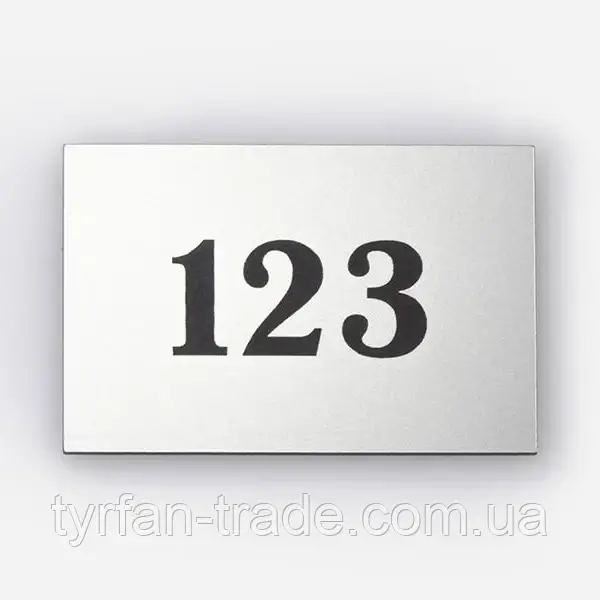Номерки металеві для стільців на липучці