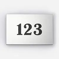 Номерки металеві для стільців на липучці