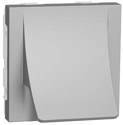 Unica New кабельна розетка (кабельне відведення) алюміній Schneider Electric, NU386230