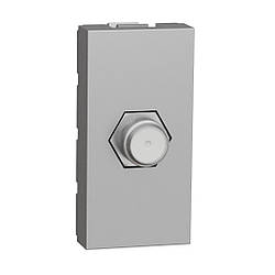 Unica New Розетка Coaxial F-type, 1 модуль алюміній Schneider Electric, NU346830