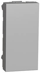 Unica New заглушка 1 модуль алюміній Schneider Electric, NU986530