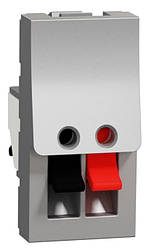 Unica New аудіорозетка 1 модуль алюміній Schneider Electric, NU348730