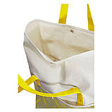 Сумка жіноча тканинна з бавовни саржа стильна практична містка illusion (38х48х14 см) 260 г/кв. м., фото 3