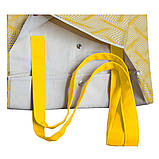 Сумка жіноча тканинна з бавовни саржа стильна практична містка illusion (38х48х14 см) 260 г/кв. м., фото 6