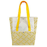 Сумка жіноча тканинна з бавовни саржа стильна практична містка illusion (38х48х14 см) 260 г/кв. м., фото 2