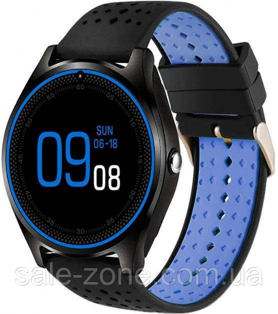 Умные часы Smart Watch V9 (камера, SIM, карта памяти) Синие с черным - фото 3 - id-p1544852520