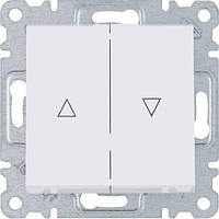 Вимикач для жалюзі білий Lumina-2 Hager WL0320