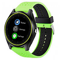 Розумний годинник Smart Watch V9 (камера, SIM, карта пам'яті) Зелений