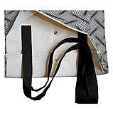 Сумка модна жіноча для покупок із саржі практична містка illusion (38х48х14см) 260 г/кв.м.чорна, фото 5