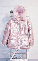 Куртка на девочку "Зимний перламутр" 104, 122