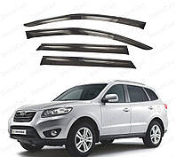 Ветровики Hyundai Santa Fe 2010-2012 (на скотче)\Дефлекторы окон Хюндай Санта Фе 2