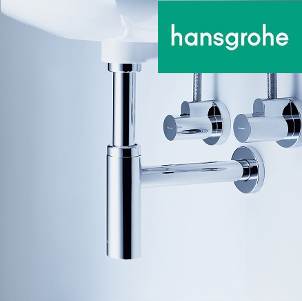 Латунный сифон для умывальников Hansgrohe Flowstar-S - фото 2 - id-p1544860847