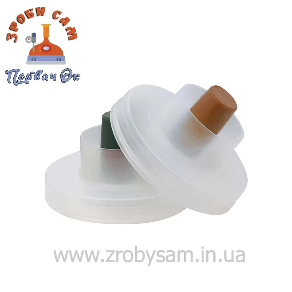 Кришка гідрозатвор на банку. Гідрозатвор для банок та суліїв діаметр 82 мм, фото 1