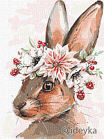 Картина по номерам Цветущий заец Идейка 30 х 40 см (KHO4272)