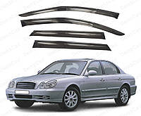 Ветровики Hyundai Sonata 1998-2004 EF (на скотче) ShS\Дефлекторы окон Хюндай Соната 4