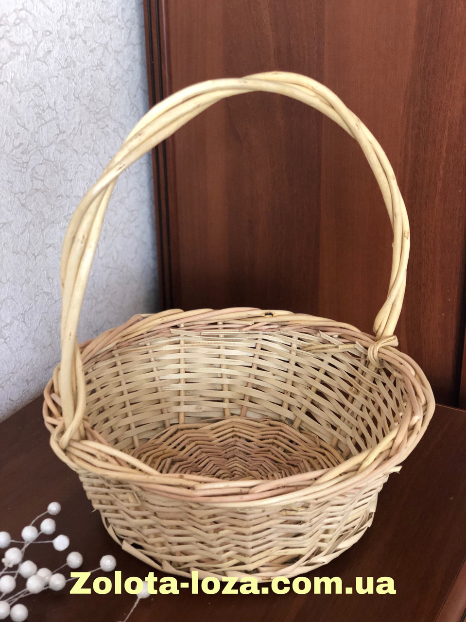Корзина плетена подарункова. Арт: 3093