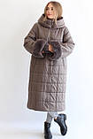 Пальто на верблюжій шерсті Lora Duvetti великих розмірів 48, 50, 52, 54, 56, фото 3