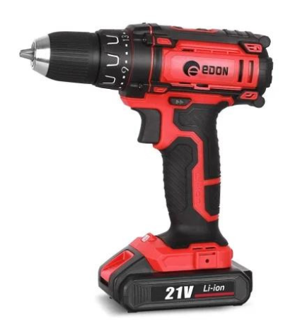 Шуруповерт аккумуляторний 2А / 21В 1450 об/хв., EDON AD-21A