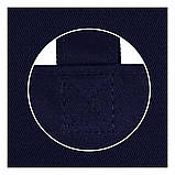 Еко сумка шопер "Avoska" стильна бавовняна з кольорової саржі (35х41х7 см) темно-синя, фото 2