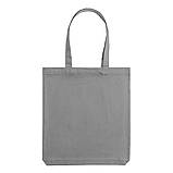 Сумка Шоппер з бавовни Avoska стильна зручна для логотипу та принту з кольорової саржі (35х41х7 см) сіра, фото 4