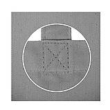 Сумка Шоппер з бавовни Avoska стильна зручна для логотипу та принту з кольорової саржі (35х41х7 см) сіра, фото 3