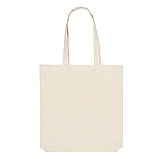 Сумка шопер бавовняна "Avoska" стильна зручна для нанесення принту із суворої саржі (35х41х7 см), фото 4