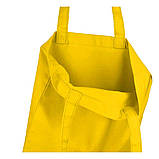 Жовта сумка Шопер бавовняна Avoska стильний зручний для принту з кольорової саржі (35х41х7 см), фото 3
