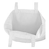 Сумка шопер "Avoska" стильна зручна під принт із білої саржі модна (35х41х7 см), фото 3