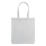 Сумка шопер "Avoska" стильна зручна під принт із білої саржі модна (35х41х7 см), фото 2